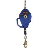 Cordage de s&eacute;curit&eacute; autor&eacute;tractable avec verrouillage intelligent, 30', Acier galvanis&eacute;, Pivotant Action Paper