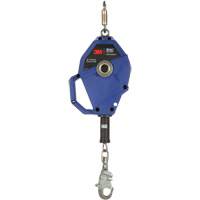 Cordage de s&eacute;curit&eacute; autor&eacute;tractable avec verrouillage intelligent, 20', Acier inoxydable, Pivotant Action Paper