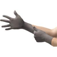 TouchNTuff&reg; 93-250 Disposable Gloves, 6/X-Small, Nitrile, 5.1-mil/7.9-mil, Powder-Free, Grey Action Paper