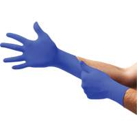 Gants d'examen UF-524 UltraForm, T-petit, Nitrile, 2,4 mils, Sans poudre, Bleu, Classe 2 Action Paper