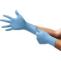 Xceed&reg; XC-310 Examination Gloves, Small, Nitrile, 4.3-mil, Powder-Free, Blue, Class 2 Action Paper