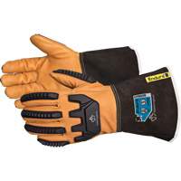 Gants de conducteur antichocs Endura, Petit, Paume en Cuir fleur de ch&egrave;vre, Kevlar Action Paper