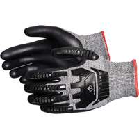 TenActiv Anti-Impact Cut-Resistant Composite Knit Gloves, 6, Synthetic Palm, Knit Wrist Cuff Action Paper