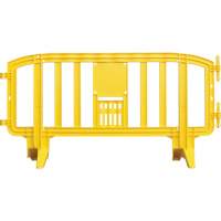 Movit Barricade, Interlocking, 78" L x 39" H, Yellow Action Paper