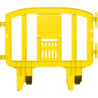 Minit Barricade, Interlocking, 49" L x 39" H, Yellow Action Paper