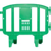 Minit Barricade, Interlocking, 49" L x 39" H, Green SGN479 | Action Paper