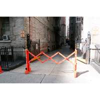 Multi-Gate Barricade, 43" H x 90" L, Orange Action Paper