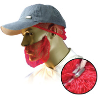 Disposable Beard Nets, Polypropylene, Red Action Paper