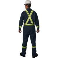 Westex UltraSoft&reg; Unlined Coveralls, Size Large (Tall), Navy Blue, 12.4 cal/cm2 Action Paper