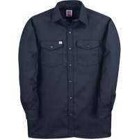 Chemise de travail &agrave; manches longues en tissu crois&eacute;, Hommes, 4T-Grand, Bleu marin Action Paper