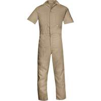 Short-Sleeved Coveralls, Men's, Tan, Size 4X-Large Action Paper