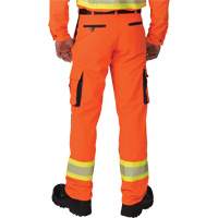 Ripstop High-Visibility Cargo Pants, Polyester, 28, High Visibility Orange Action Paper