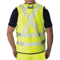 Ripstop Surveyor's Vest, High Visibility Lime-Yellow, Small, Polyester Action Paper