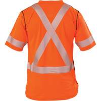 Polartec&reg; Power Grid&reg; High Visibility Short Sleeved T-Shirt, Polyester, Small, Orange Action Paper