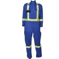 Firewall FR&reg; Striped Coveralls, Size X-Small, Royal Blue Action Paper