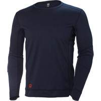 Lifa&reg; Max Moisture-Wicking Crewneck Undershirt, Men's, X-Small, Navy Blue Action Paper