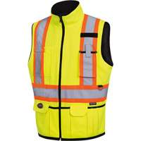 6689 Reversible Vest, High Visibility Lime-Yellow, Large, Polyester Action Paper