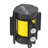 Cassette de ruban magn&eacute;tique pour barri&egrave;re de contr&ocirc;le des foules personnalis&eacute;e, 7', Ruban Jaune Action Paper