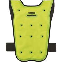 Chill-Its&reg; 6687 Economy Dry Evaporative Cooling Vest, Small/Medium, High Visibility Lime-Yellow Action Paper