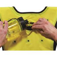 Chill-Its&reg; 6687 Economy Dry Evaporative Cooling Vest, Small/Medium, High Visibility Lime-Yellow Action Paper