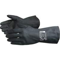 Chemstop Lined Chemical-Resistant Gloves, Size 7, 12" L, Neoprene, Flock-Lined Inner Lining, 30-mil Action Paper
