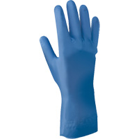707FL Series Chemical Resistant Gloves, Size Medium/8, 12" L, Nitrile, Flock-Lined Inner Lining, 11-mil Action Paper