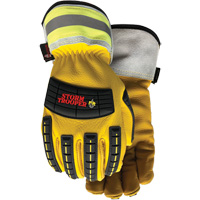 Gants 5782CR Storm Trooper, Petit, Paume en Cuir de vache, Poignet &eacute;lastique Action Paper