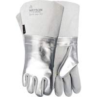 1034A Welding Gloves, Split Cowhide, Size 9 Action Paper