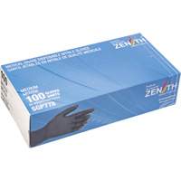 Puncture-Resistant Medical-Grade Disposable Gloves, Medium, Nitrile, 5-mil, Powder-Free, Black, Class 2 Action Paper
