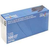 Puncture-Resistant Medical-Grade Disposable Gloves, X-Large, Nitrile, 5-mil, Powder-Free, Black, Class 2 Action Paper