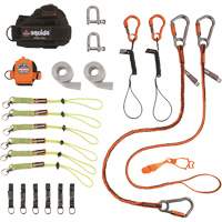 Squids&reg; 3186 Iron/Steel Worker's Tool Tethering Kit Action Paper