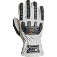 Endura&reg; 378GKGVBE Cut & Impact Resistant Gloves, Small, Goatskin Palm, Driver Cuff Action Paper