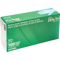 Puncture-Resistant Medical-Grade Disposable Gloves, Small, Nitrile, 3.5-mil, Powder-Free, Blue, Class 2 Action Paper