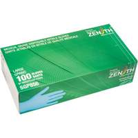 Puncture-Resistant Medical-Grade Disposable Gloves, Large, Nitrile, 3.5-mil, Powder-Free, Blue, Class 2 Action Paper
