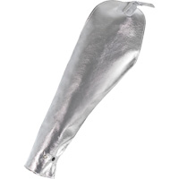 Welder's Heat Resistant Sleeves, 18", Aluminized Kevlar&reg;, Silver Action Paper