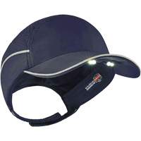 Skullerz&reg; 8965 Lightweight Bump Cap Hat with LED Lighting, Navy Blue Action Paper