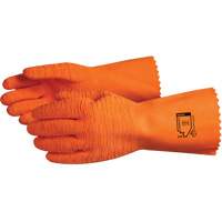 Chemstop Chemical Resistant Gloves, Size 8, 12" L, Latex, Cotton Jersey Inner Lining Action Paper