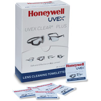 Uvex&reg; Clear&reg; Plus Towelettes, 5.25" x 8", Pack Of 100 Action Paper
