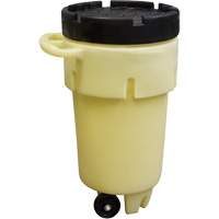 Wheeled Poly-Spillpack, 50 US gal., Mobile Action Paper