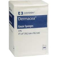 Gauze Sponges, Pad, 4" L x 4" W, Medical Device Non-Medical Action Paper