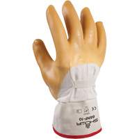 Gant enduit &agrave; fini rid&eacute;, 10/Grand, R&ecirc;vetement Latex de caoutchouc, Enveloppe en Coton Action Paper
