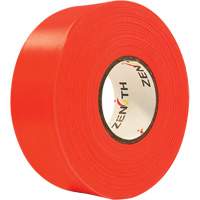 Flagging Tape, 1.1875" W x 164' L, Fluorescent Orange Action Paper