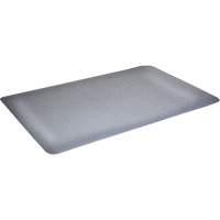 WD Foodmaster Anti-Microbial Mats, Smooth, 3' x 4' x 9/16", Grey, Nitrile/Rubber Action Paper