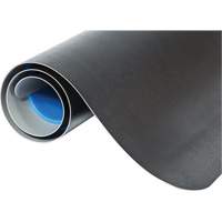 WD Elegance Anti-Microbial Mats, Smooth, 2' x 3' x 9/16", Black, Vinyl Action Paper