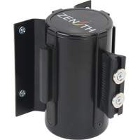 Wall Mount Barrier with Magnetic Tape, Steel, Screw Mount, 7', Blue Tape Action Paper