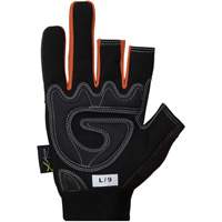 Clutch Gear&reg; Open-Finger Framers Gloves, Synthetic Palm, Size Small Action Paper