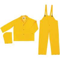 Ensemble imperm&eacute;able de s&eacute;rie classique, Polyester/PVC, Grand, Jaune Action Paper