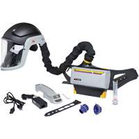 Versaflo TR Series Heavy Industry PAPR Kit, Hard Hat & Faceshield, Lithium-Ion Battery Action Paper