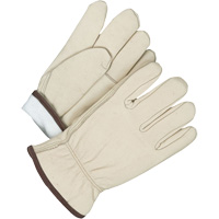 Driver/Roper Gloves, 10, Grain Cowhide Palm, Thinsulate Inner Lining Action Paper