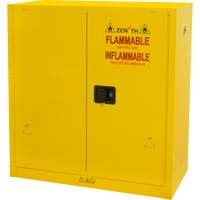 Armoire pour produits inflammables, 30 gal., 2 Porte(s), 43" La x 44" h x 18" p Action Paper